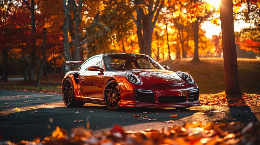 Porsche in the Fall