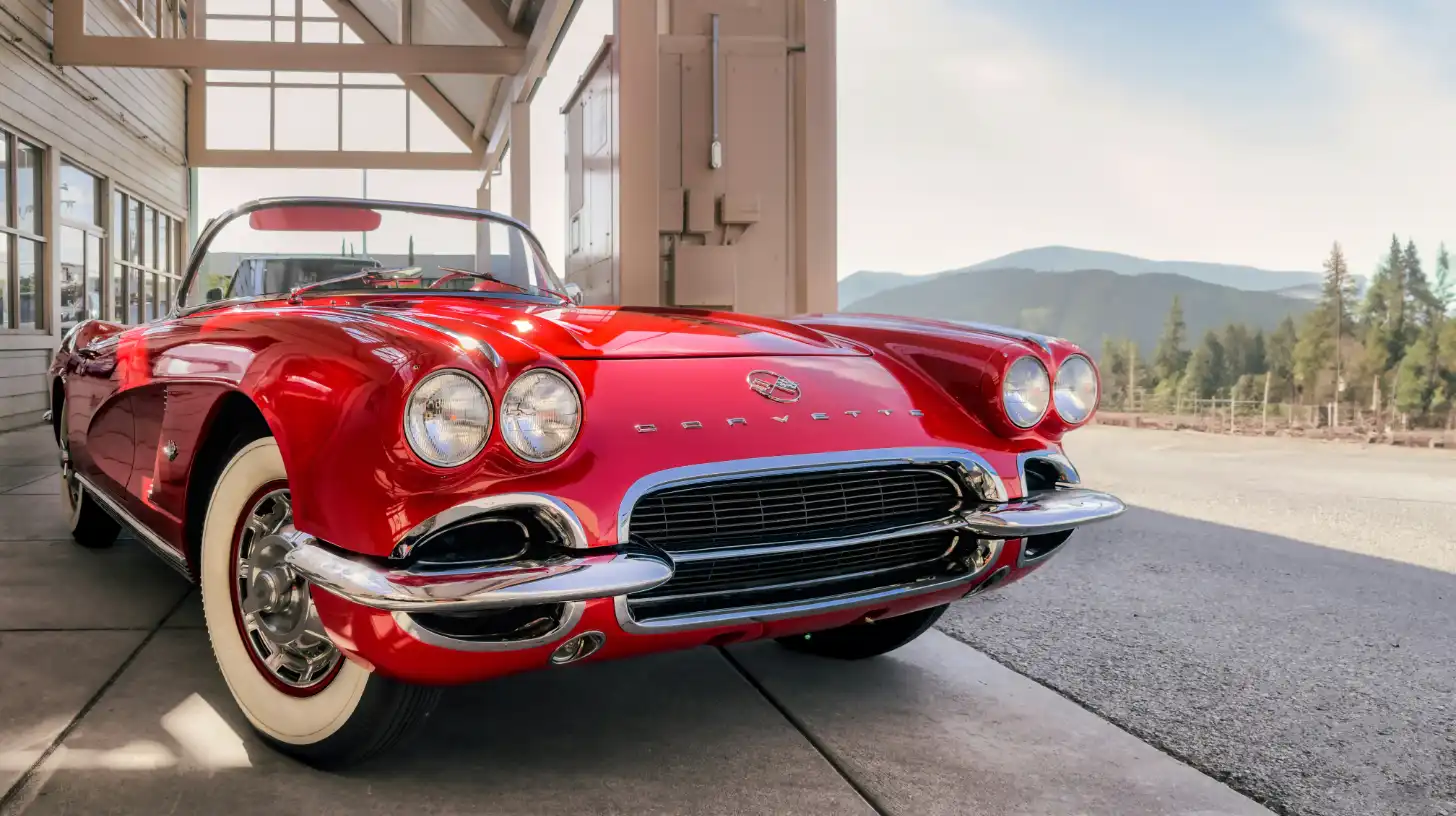 Red Convertible Corvette