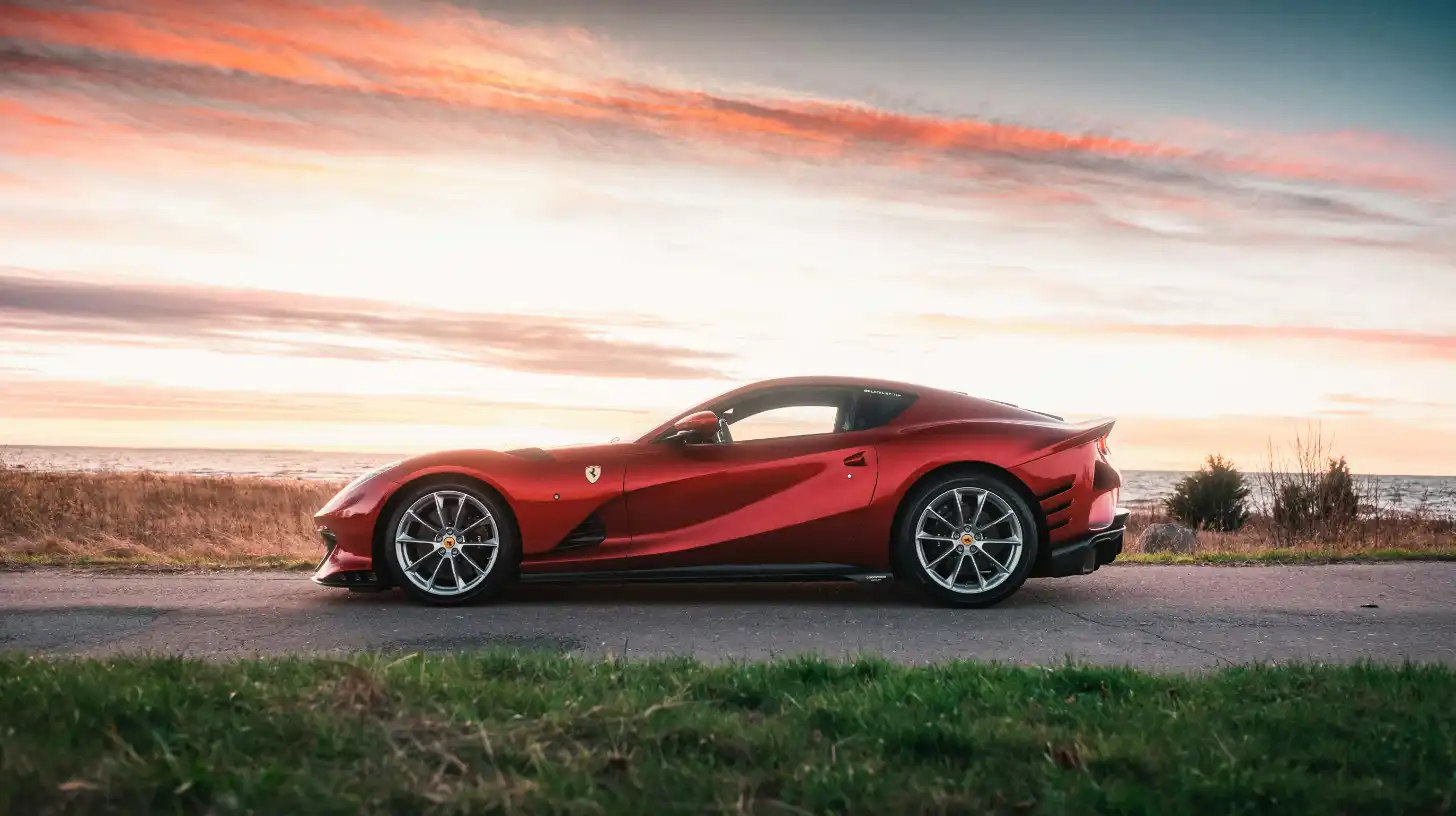 Red Ferrari on the Horizon